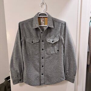 Relwen Steel Grey Donegal Workshirt Large